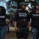 Protesters look on during a demonstration against police brutality in Charlotte, N.C., on Sept. 21, 2016, following the shooting of Keith Lamont Scott.
NICHOLAS KAMM/AFP/Getty Images